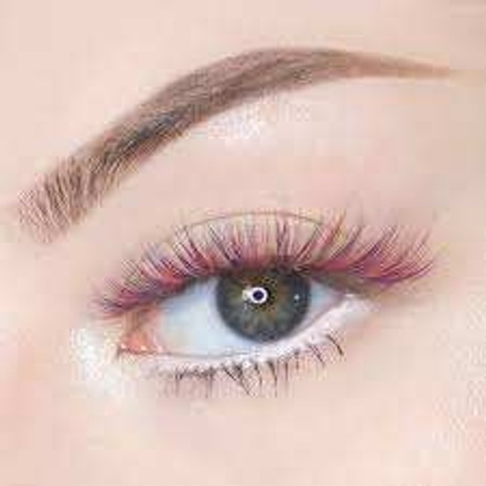 Kara Beauty C8 3D Faux Mink Multi Color Eyelashes Pink Purple Blue Wispy Lashes